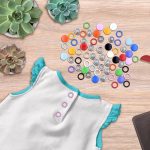 Mandala Crafts Metal Snap Button Kit - Snap on Buttons with Snap Fastener Tool for Sewing Clothing Leather Crafting 10 Assorted Colors 9.5mm 0.37 Inch - Image 6